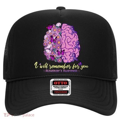 I Will Remember For You Brain Alzheimers Awareness Hat