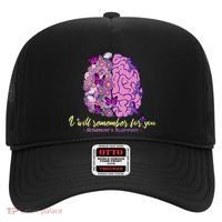 I Will Remember For You Brain Alzheimers Awareness Hat thumb 0