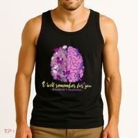 I Will Remember For You Brain Alzheimers Awareness Tank Top thumb 3