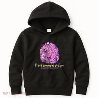 I Will Remember For You Brain Alzheimers Awareness Kids Hoodie thumb 0