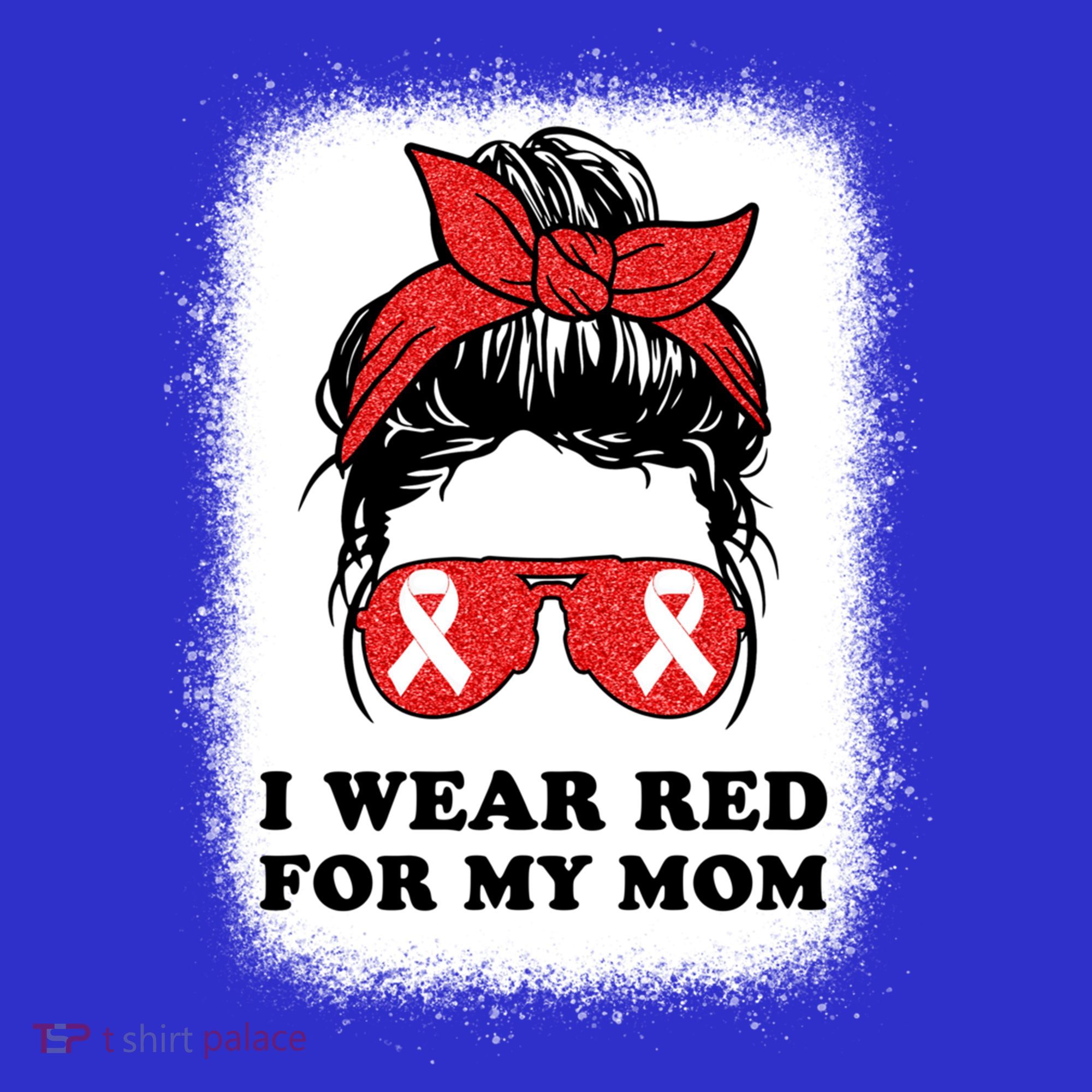 I Wear Red For My Mom Heart Disease Awareness Month Chd Gift Women's Tank Top