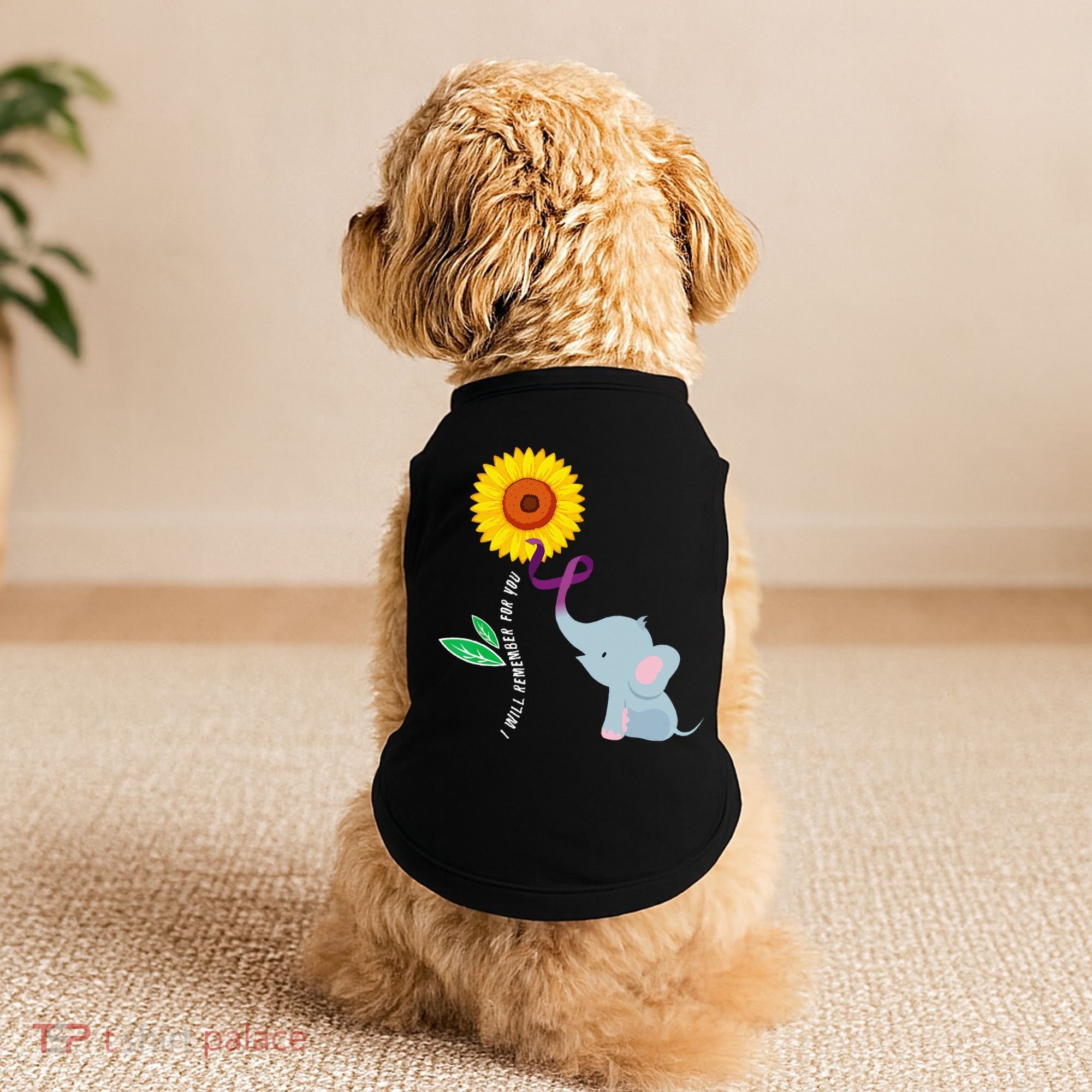 I Will Remember For You ALZ Dementia Alzheimers Awareness Doggie Tank