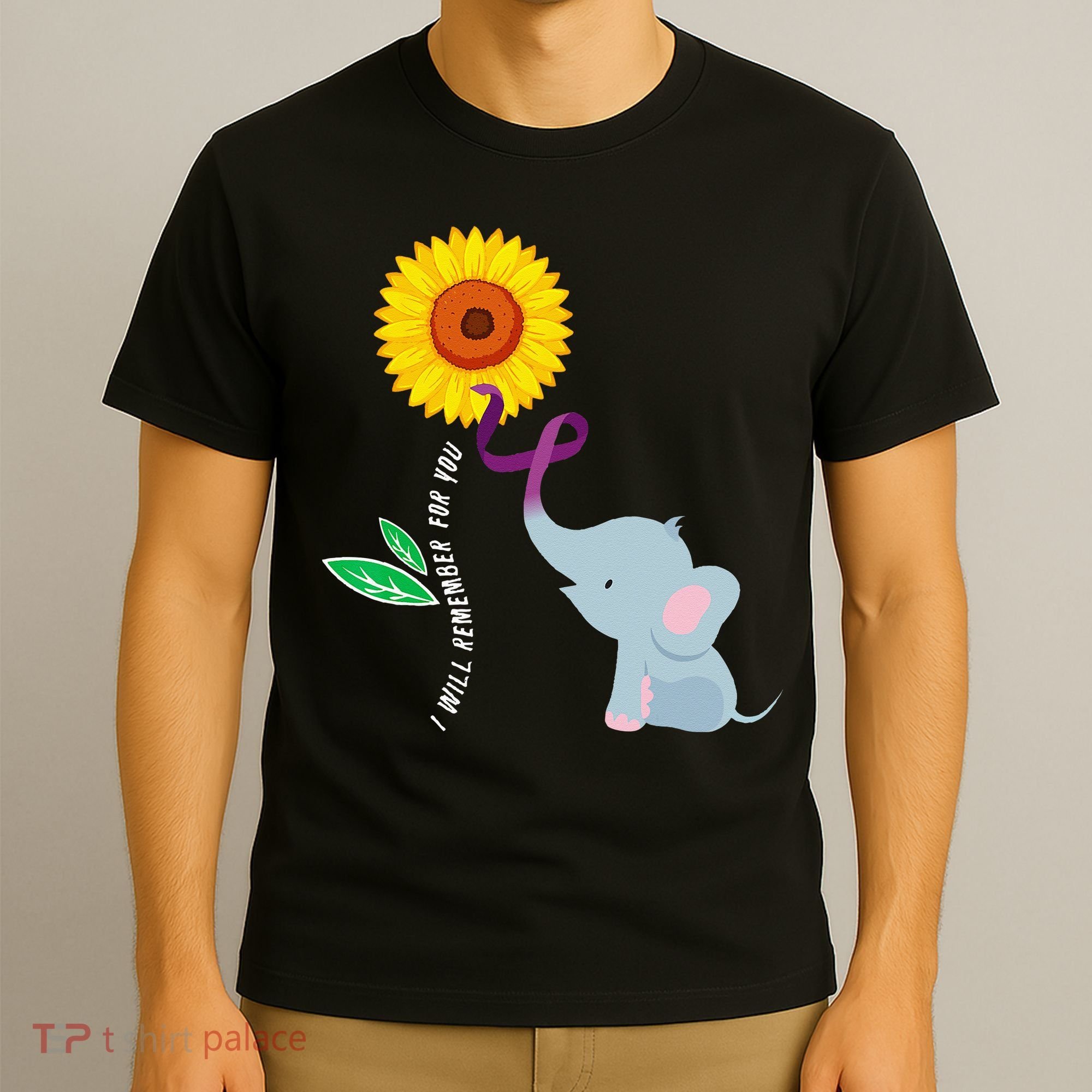 I Will Remember For You ALZ Dementia Alzheimers Awareness T-Shirt
