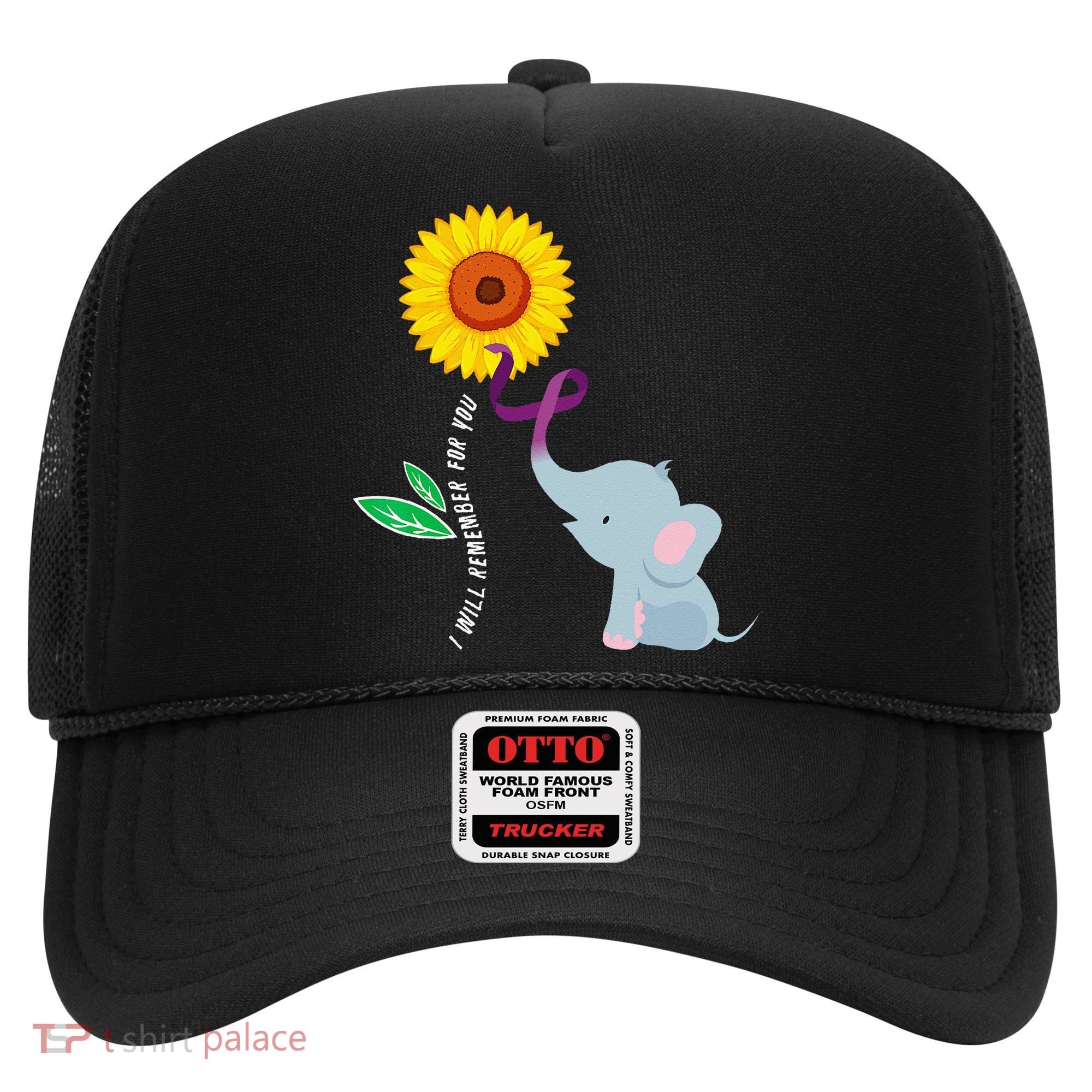 I Will Remember For You ALZ Dementia Alzheimers Awareness Hat