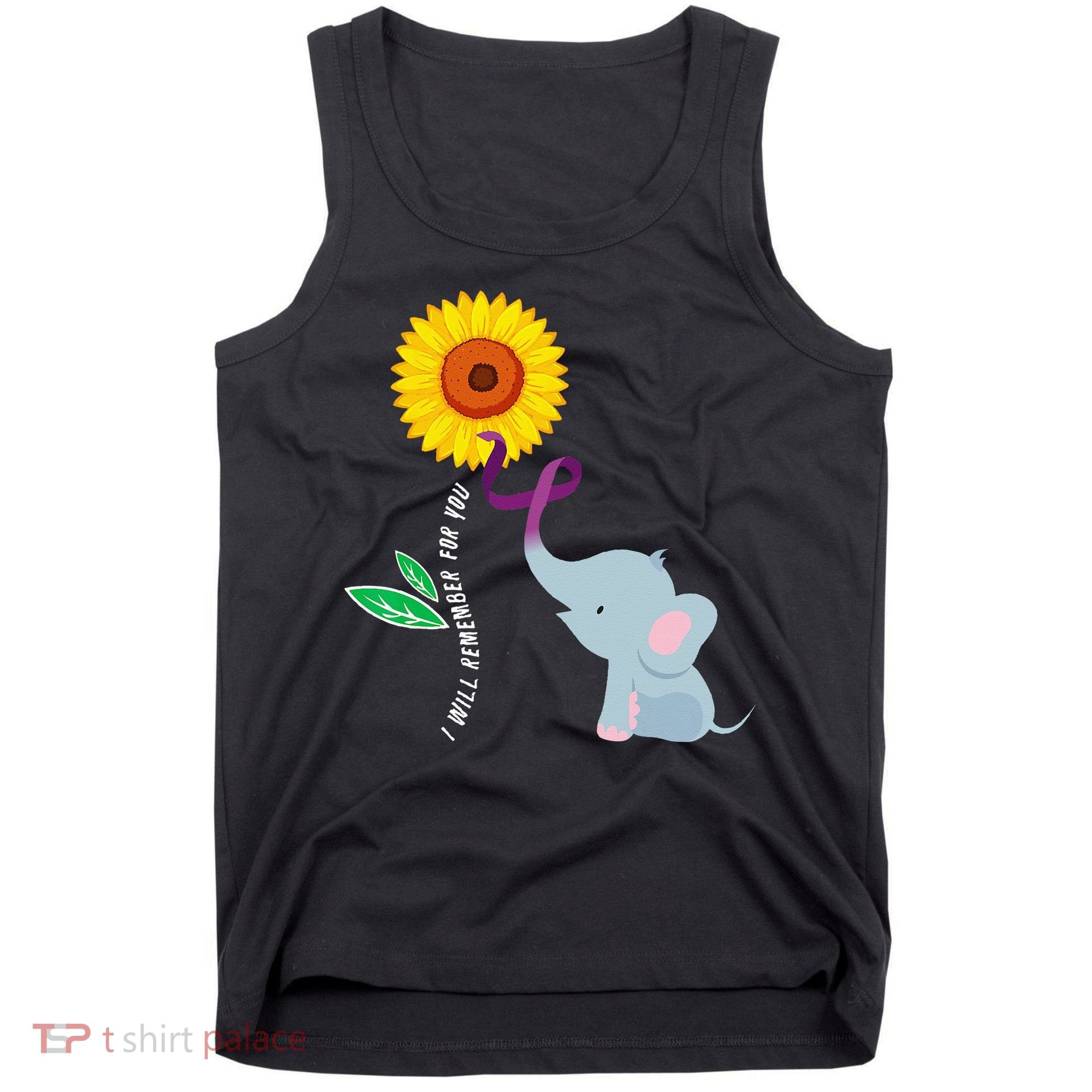 I Will Remember For You ALZ Dementia Alzheimers Awareness Tank Top