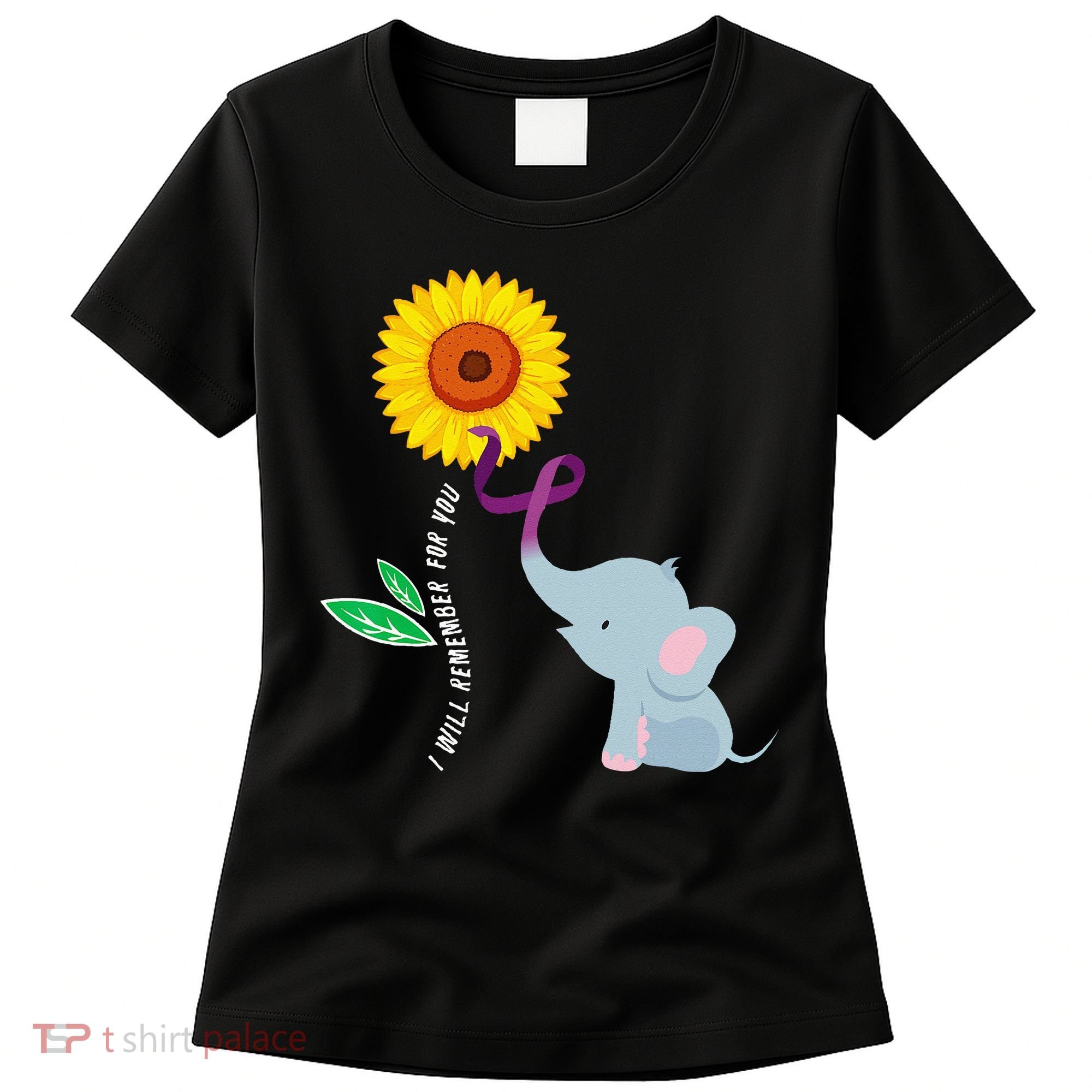 I Will Remember For You ALZ Dementia Alzheimers Awareness Women's T-Shirt