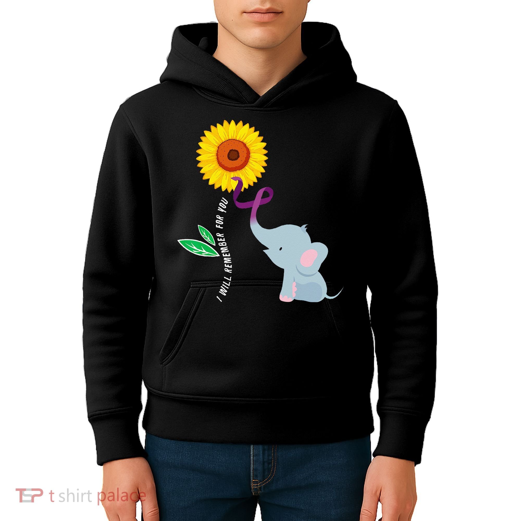 I Will Remember For You ALZ Dementia Alzheimers Awareness Kids Hoodie
