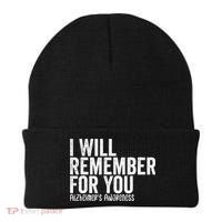 I Will Remember For You Dementia Alzheimers Awareness Beanie thumb 0
