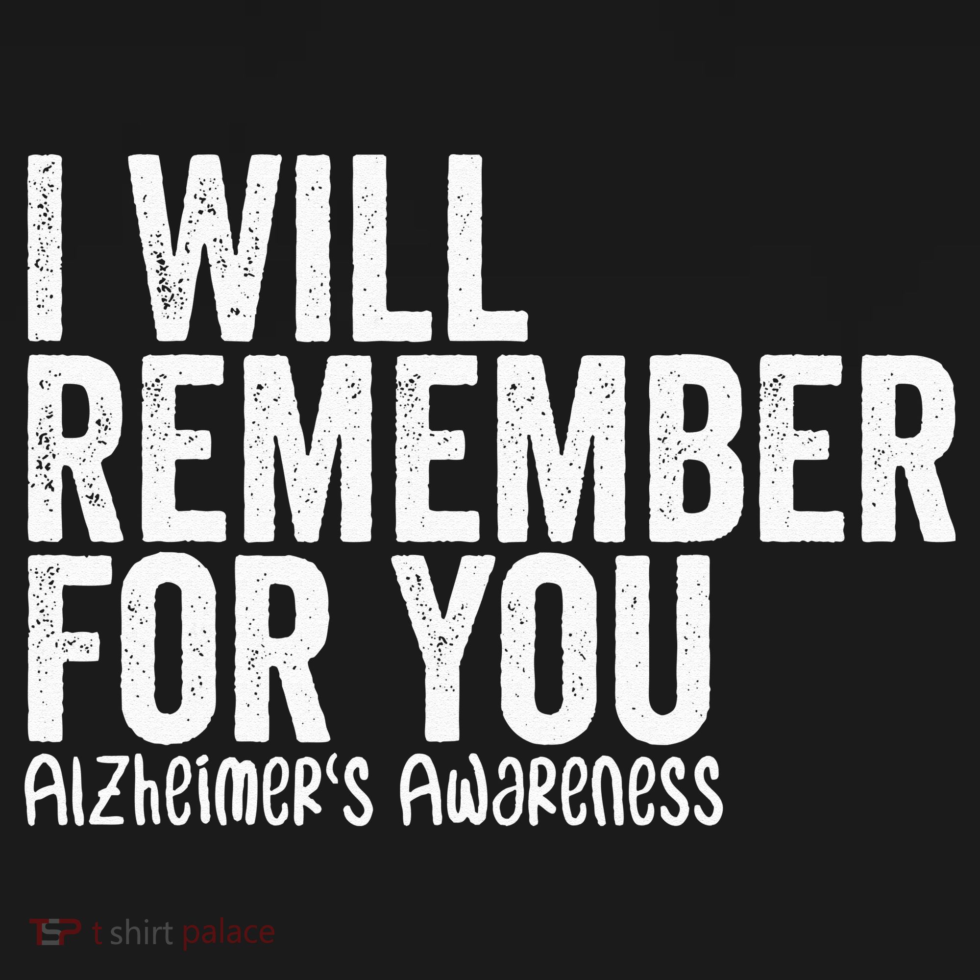 I Will Remember For You Dementia Alzheimers Awareness Mousepad