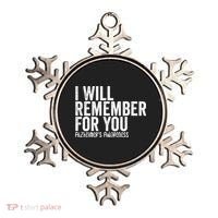 I Will Remember For You Dementia Alzheimers Awareness Ornament thumb 0