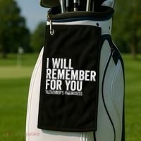 I Will Remember For You Dementia Alzheimers Awareness Golf Towel thumb 2