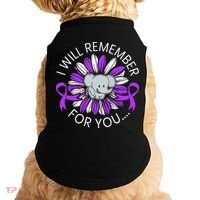I Will Remember For You End ALZ Alzheimers Awareness Doggie Tank thumb 0