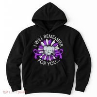 I Will Remember For You End ALZ Alzheimers Awareness Hoodie thumb 0