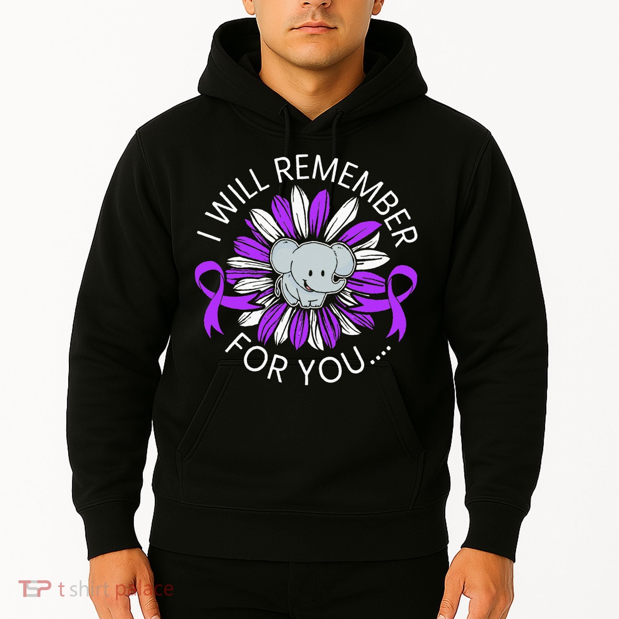 I Will Remember For You End ALZ Alzheimers Awareness Hoodie