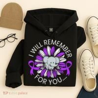 I Will Remember For You End ALZ Alzheimers Awareness Hoodie thumb 4