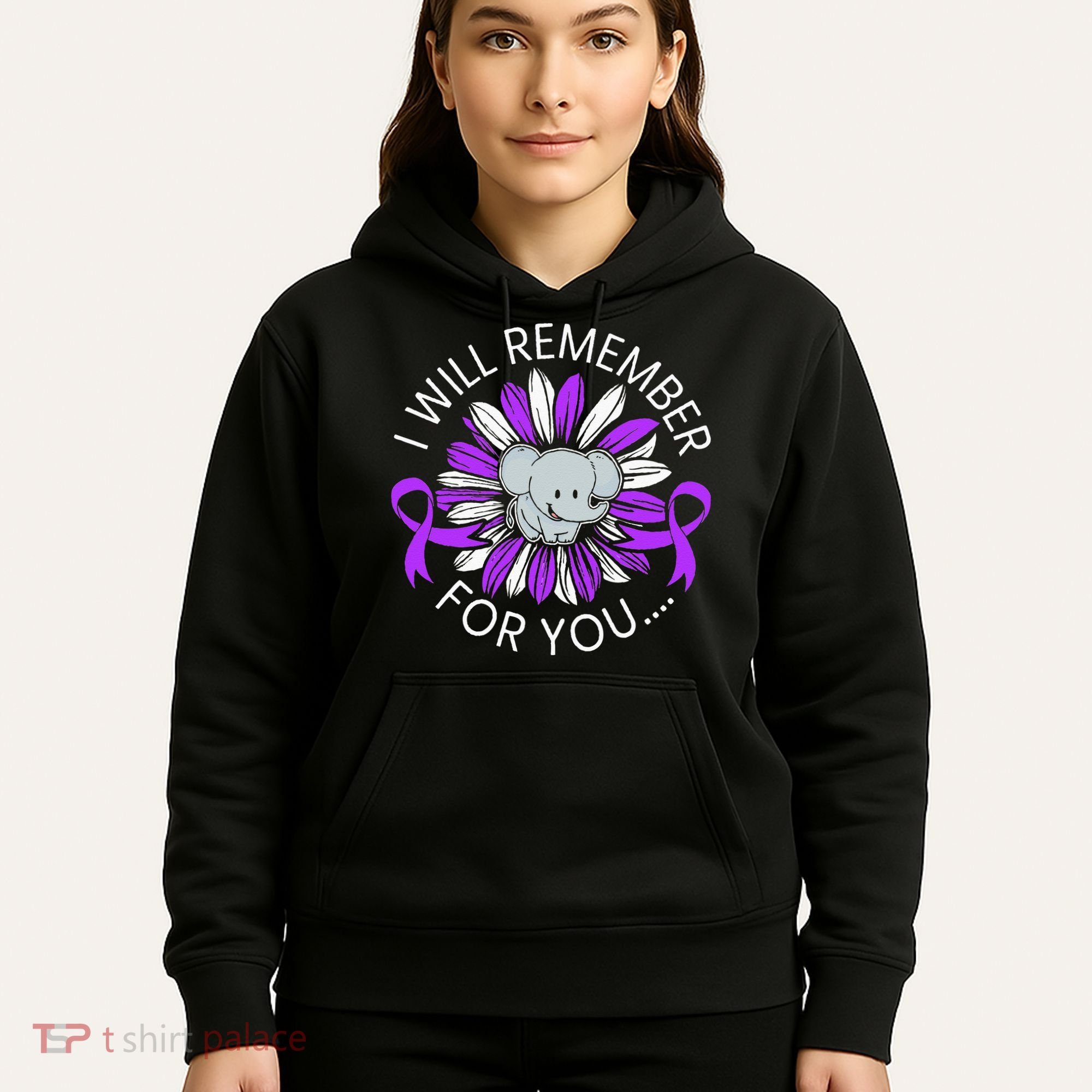 I Will Remember For You End ALZ Alzheimers Awareness Hoodie