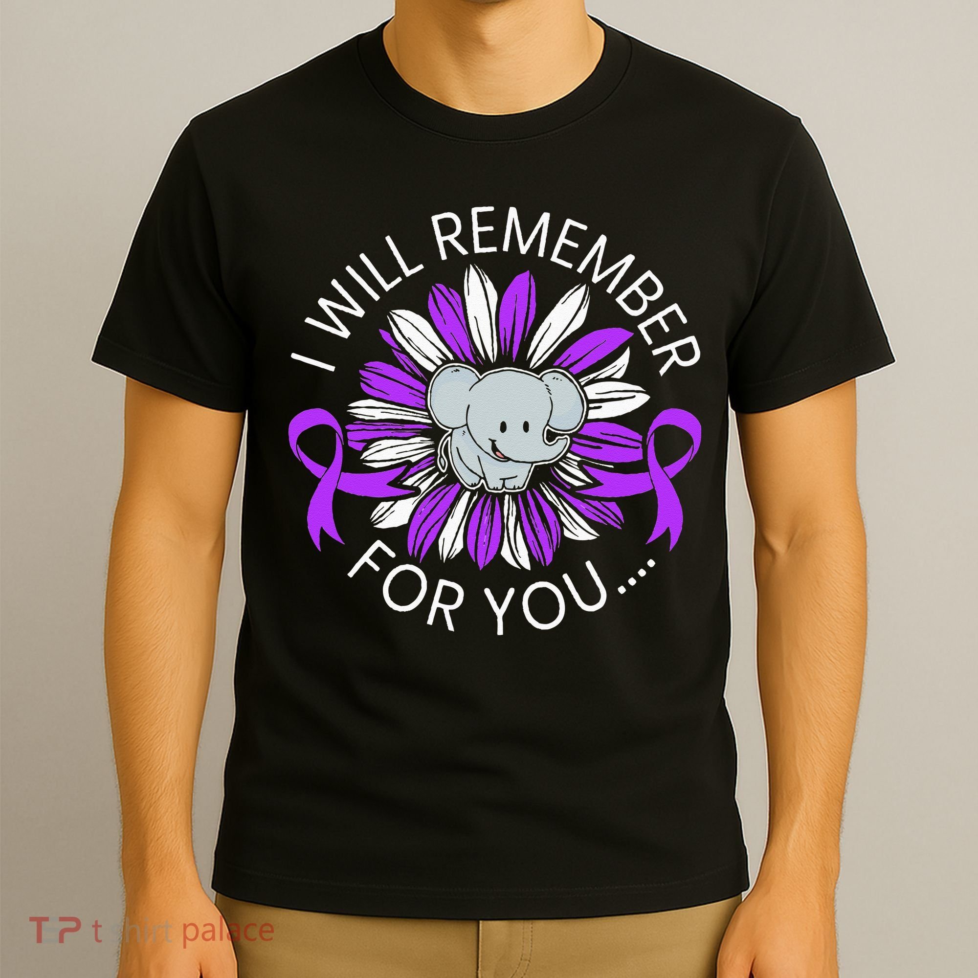 I Will Remember For You End ALZ Alzheimers Awareness T-Shirt