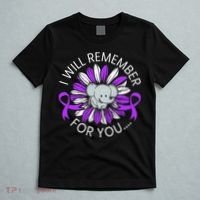 I Will Remember For You End ALZ Alzheimers Awareness T-Shirt thumb 5