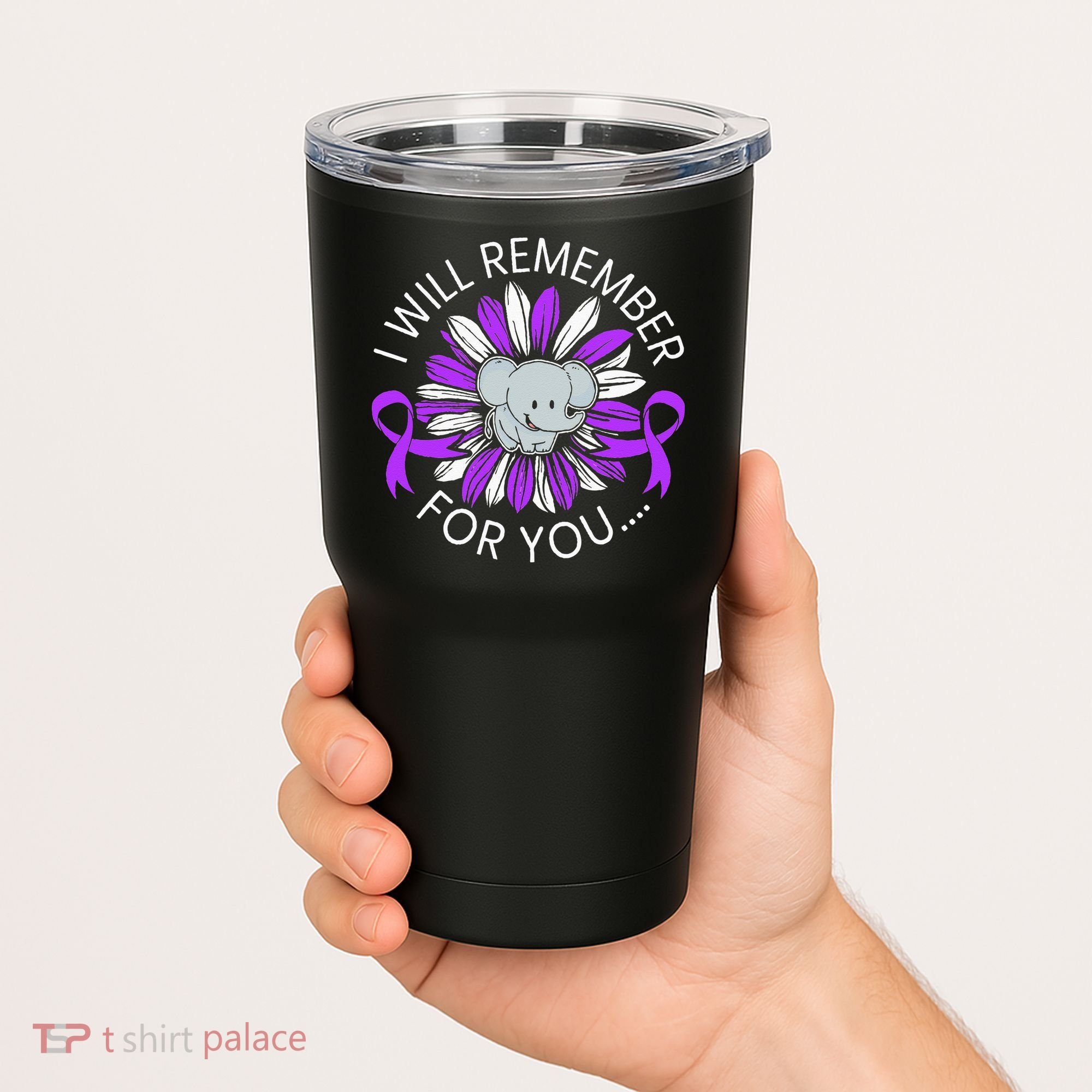 I Will Remember For You End ALZ Alzheimers Awareness Tumbler
