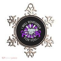 I Will Remember For You End ALZ Alzheimers Awareness Ornament thumb 0