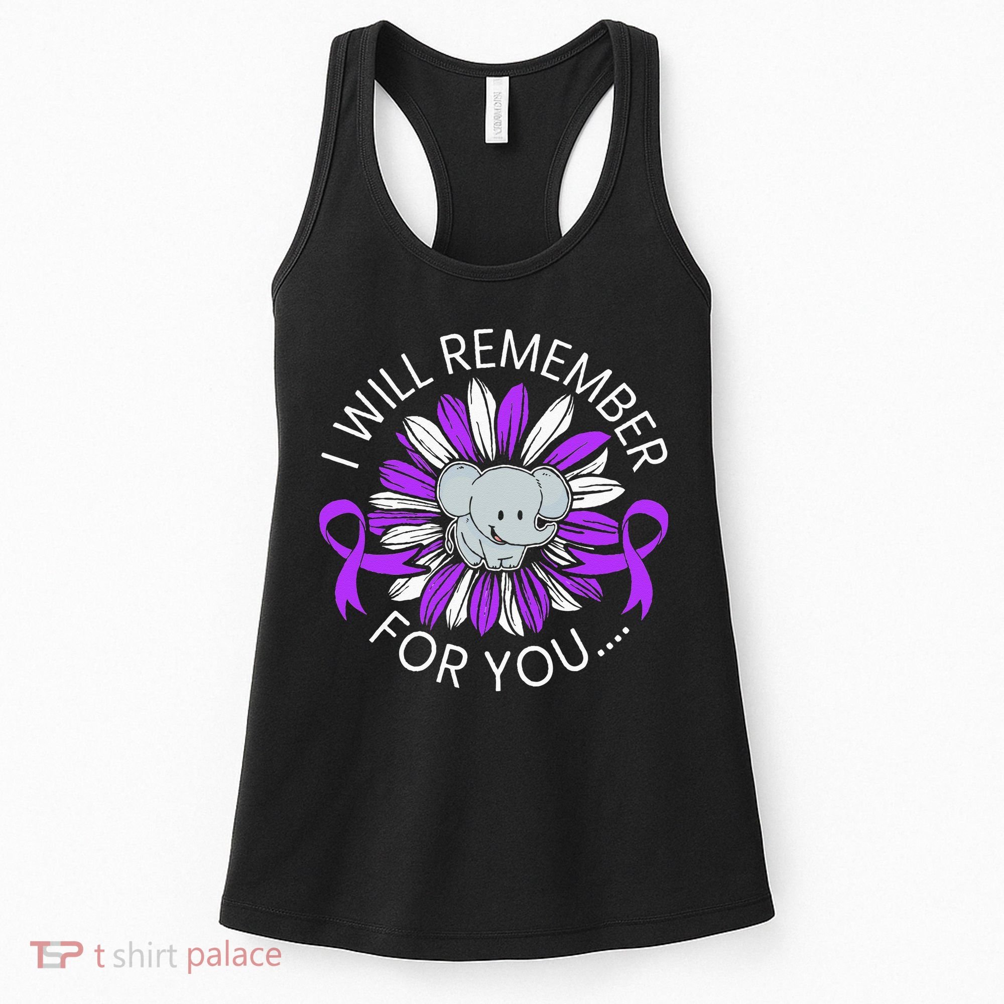 I Will Remember For You End ALZ Alzheimers Awareness Women's Tank Top