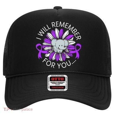 I Will Remember For You End ALZ Alzheimers Awareness Hat