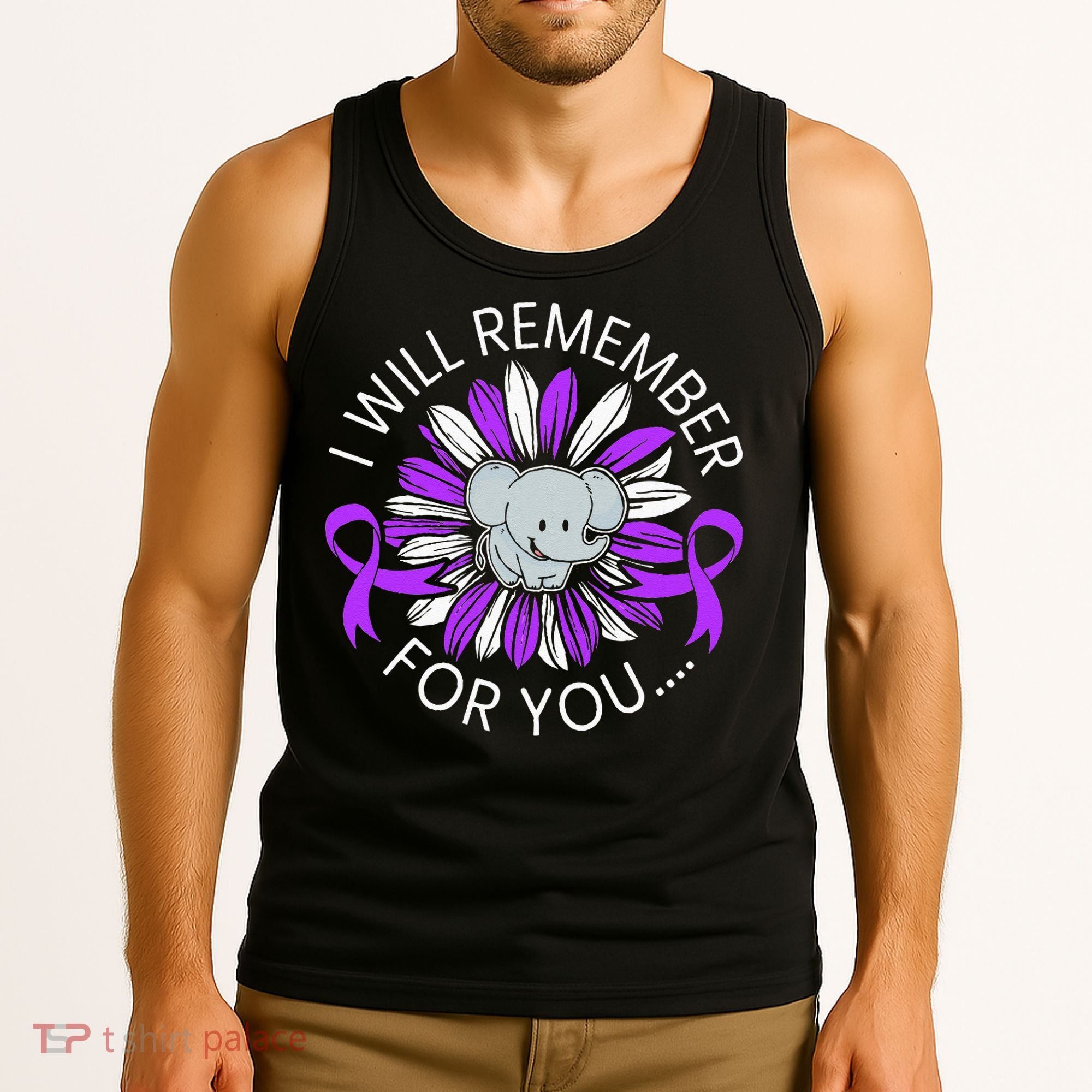 I Will Remember For You End ALZ Alzheimers Awareness Tank Top