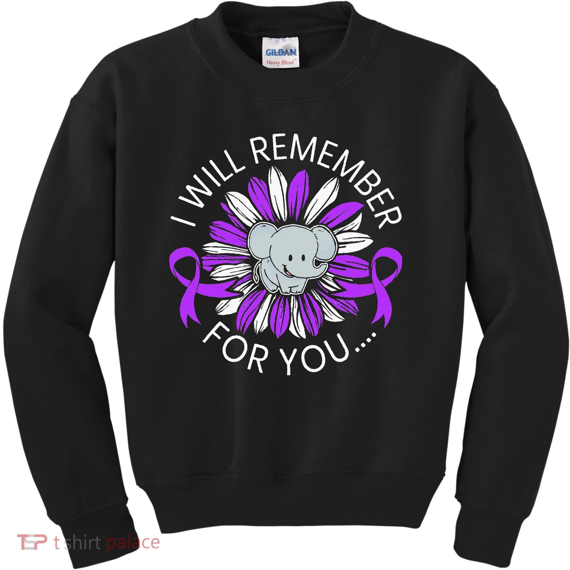I Will Remember For You End ALZ Alzheimers Awareness Kids Sweatshirt