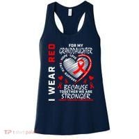 I Wear Red For My Granddaughter Heart Disease Awareness Women's Tank Top thumb 0