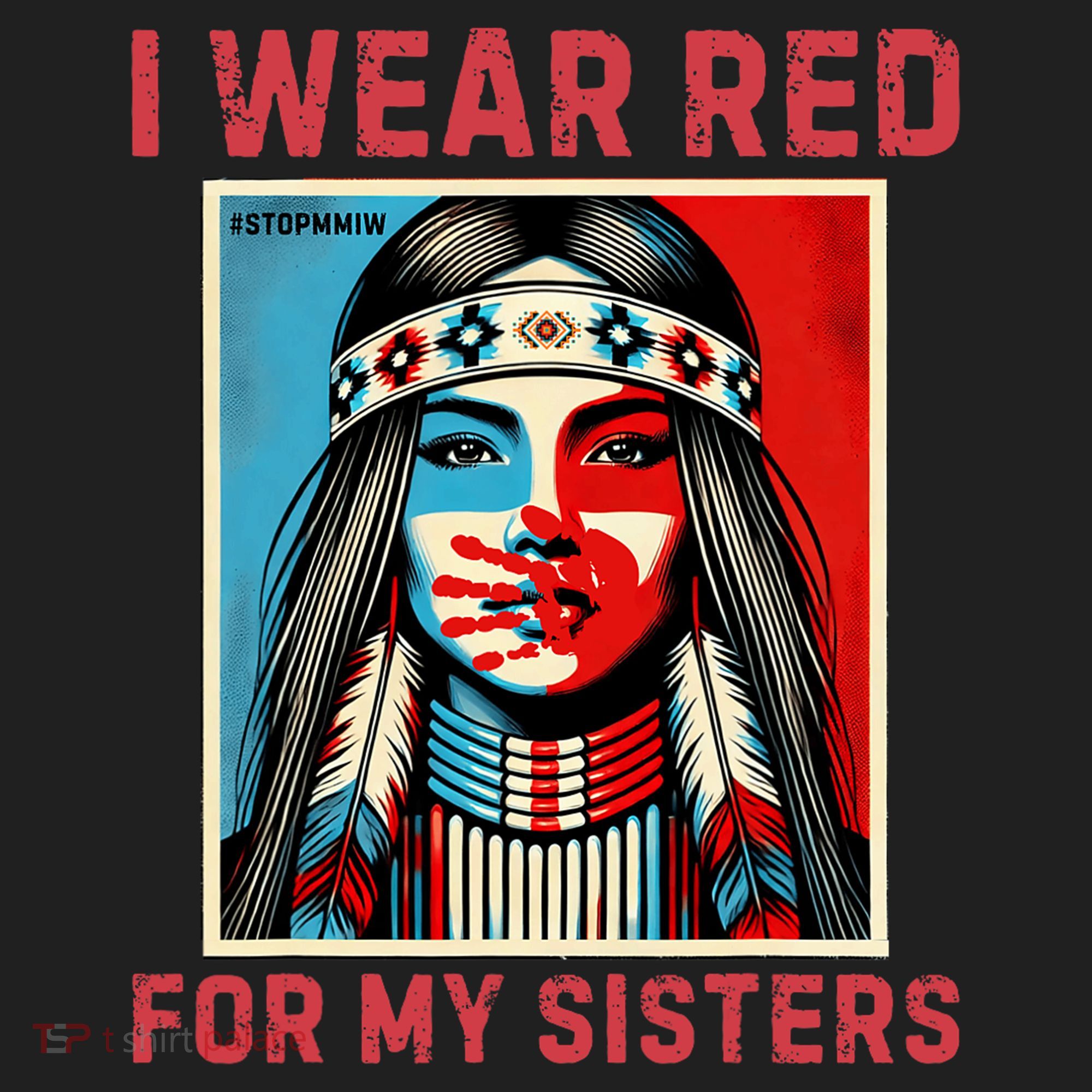 I Wear Red For My Sister Native American Stop Mmiw Beanie