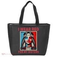 I Wear Red For My Sister Native American Stop Mmiw Tote Bag thumb 0