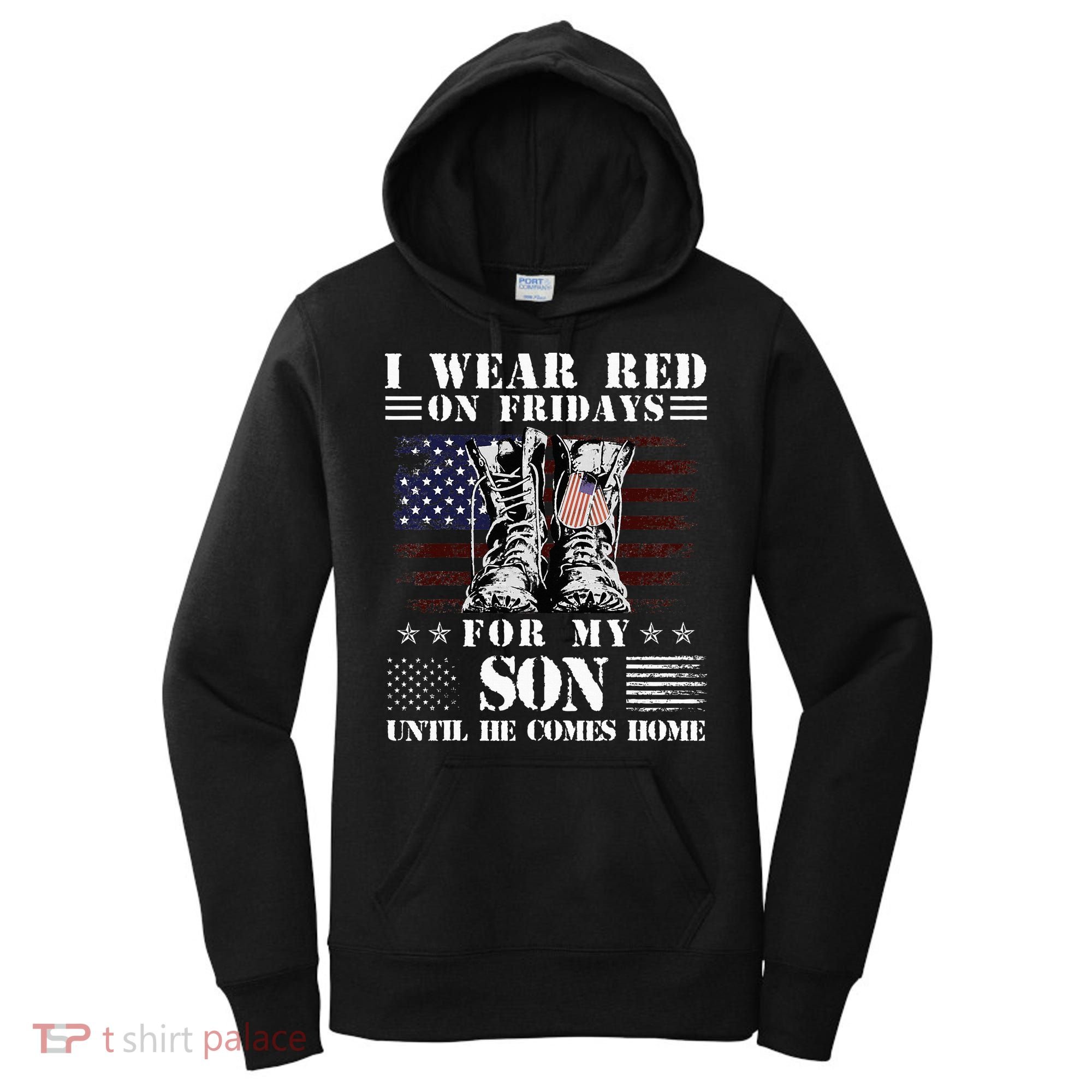 I Wear Red On Fridays For My SON Until He Comes Home Women's Hoodie