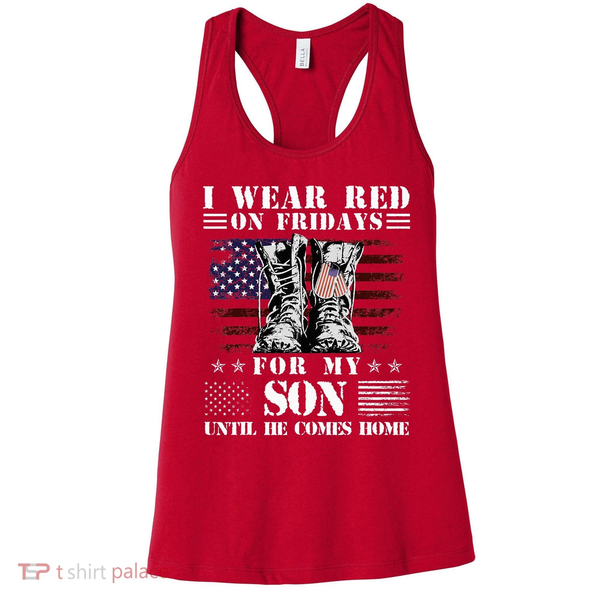 I Wear Red On Fridays For My SON Until He Comes Home Women's Tank Top