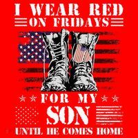 I Wear Red On Fridays For My SON Until He Comes Home Visor thumb 3