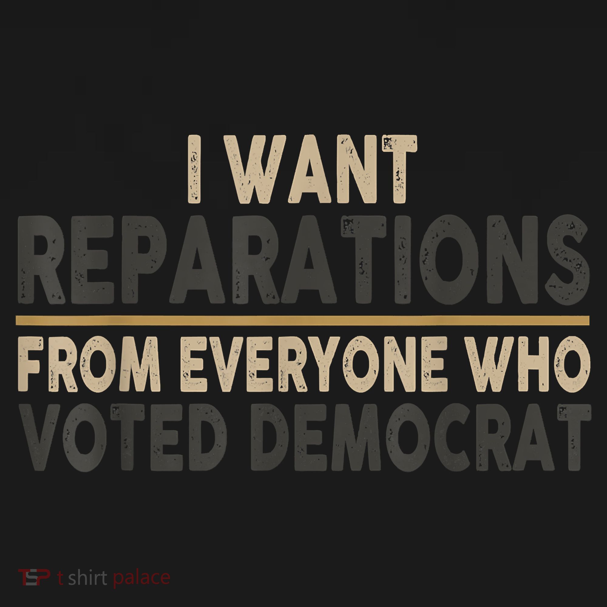 I Want Reparations From Everyone Who Voted Democrat Mousepad