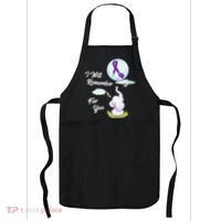 I Will Remember For You Alzheimers Awareness Elephant Ribbon Apron thumb 0