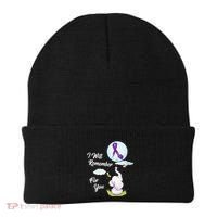 I Will Remember For You Alzheimers Awareness Elephant Ribbon Beanie thumb 0