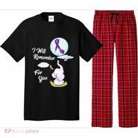 I Will Remember For You Alzheimers Awareness Elephant Ribbon Pajama Set thumb 0