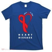 I Wear Red To Fight Heart Disease Awareness Chd Funny Gift Ribbon Gift T-Shirt thumb 0