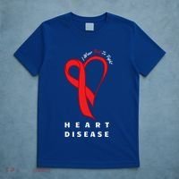 I Wear Red To Fight Heart Disease Awareness Chd Funny Gift Ribbon Gift T-Shirt thumb 5