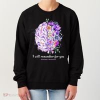 I Will Remember For You Brain AlzheimerS Awareness Women's Sweatshirt thumb 0