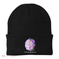 I Will Remember For You Brain AlzheimerS Awareness Beanie thumb 0