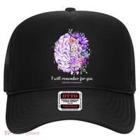 I Will Remember For You Brain AlzheimerS Awareness Hat thumb 0