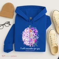 I Will Remember For You Brain AlzheimerS Awareness Hoodie thumb 4