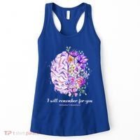 I Will Remember For You Brain AlzheimerS Awareness Women's Tank Top thumb 0