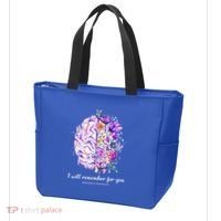 I Will Remember For You Brain AlzheimerS Awareness Tote Bag thumb 3