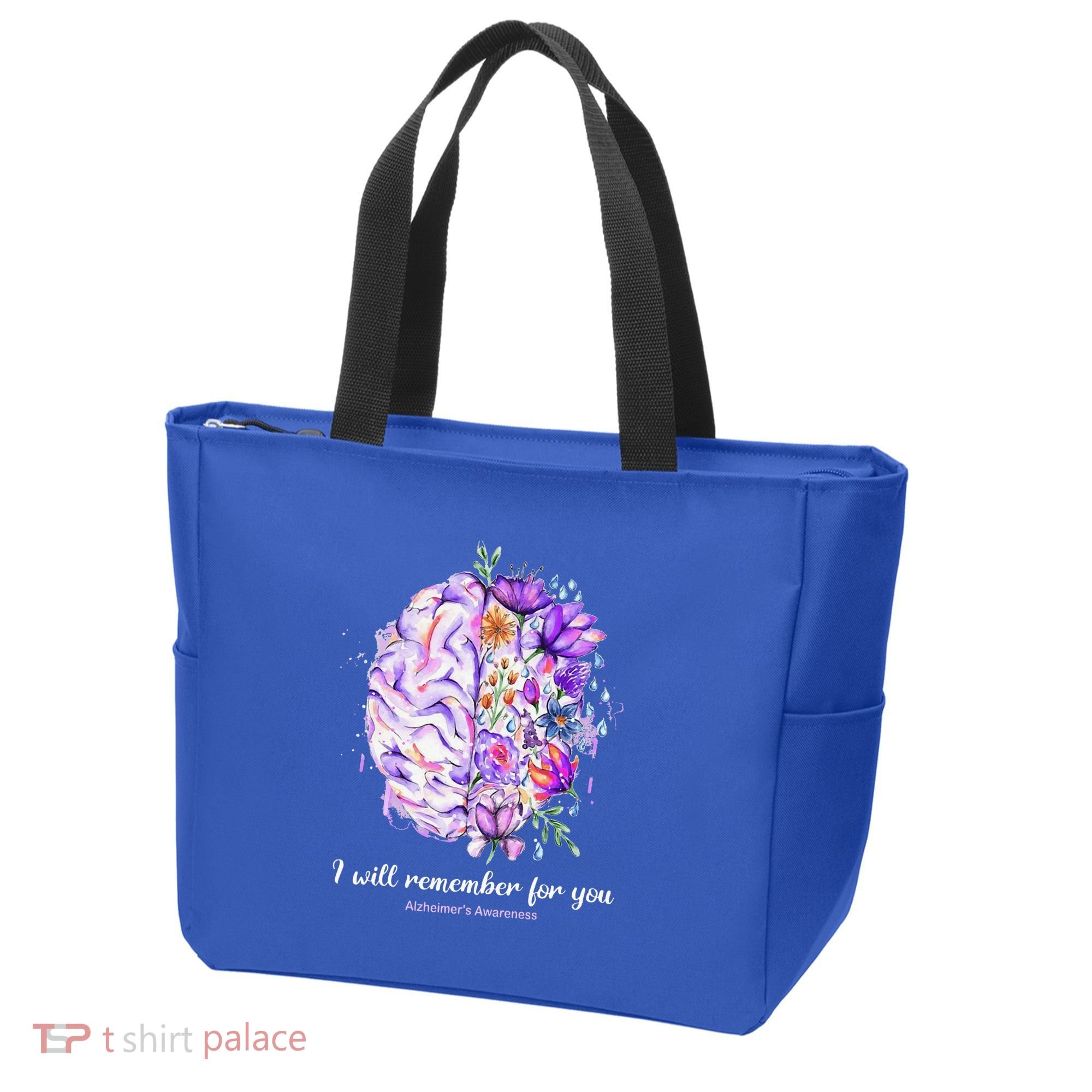 I Will Remember For You Brain AlzheimerS Awareness Tote Bag