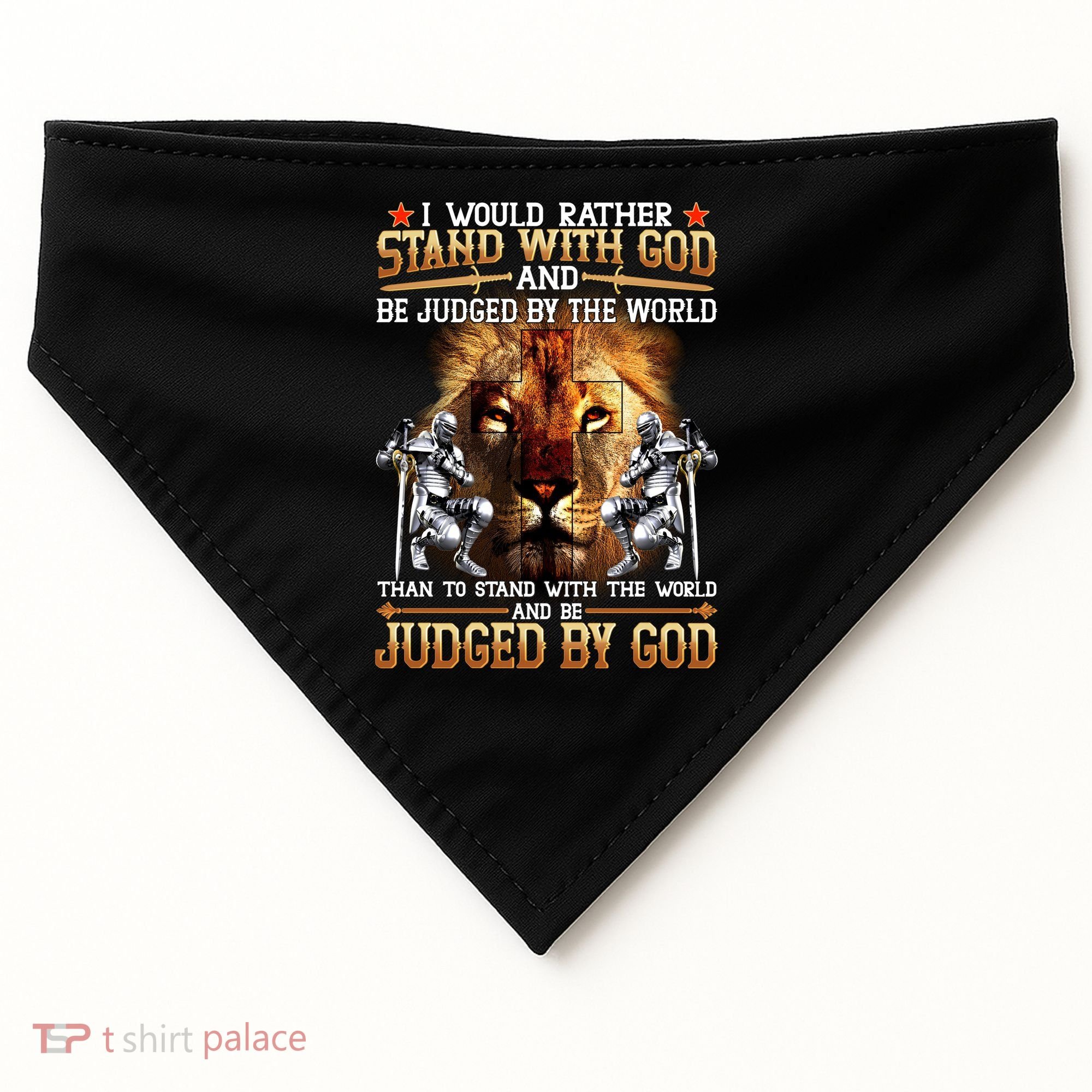 I Would Rather Stand With God USA-Made Doggie Bandana