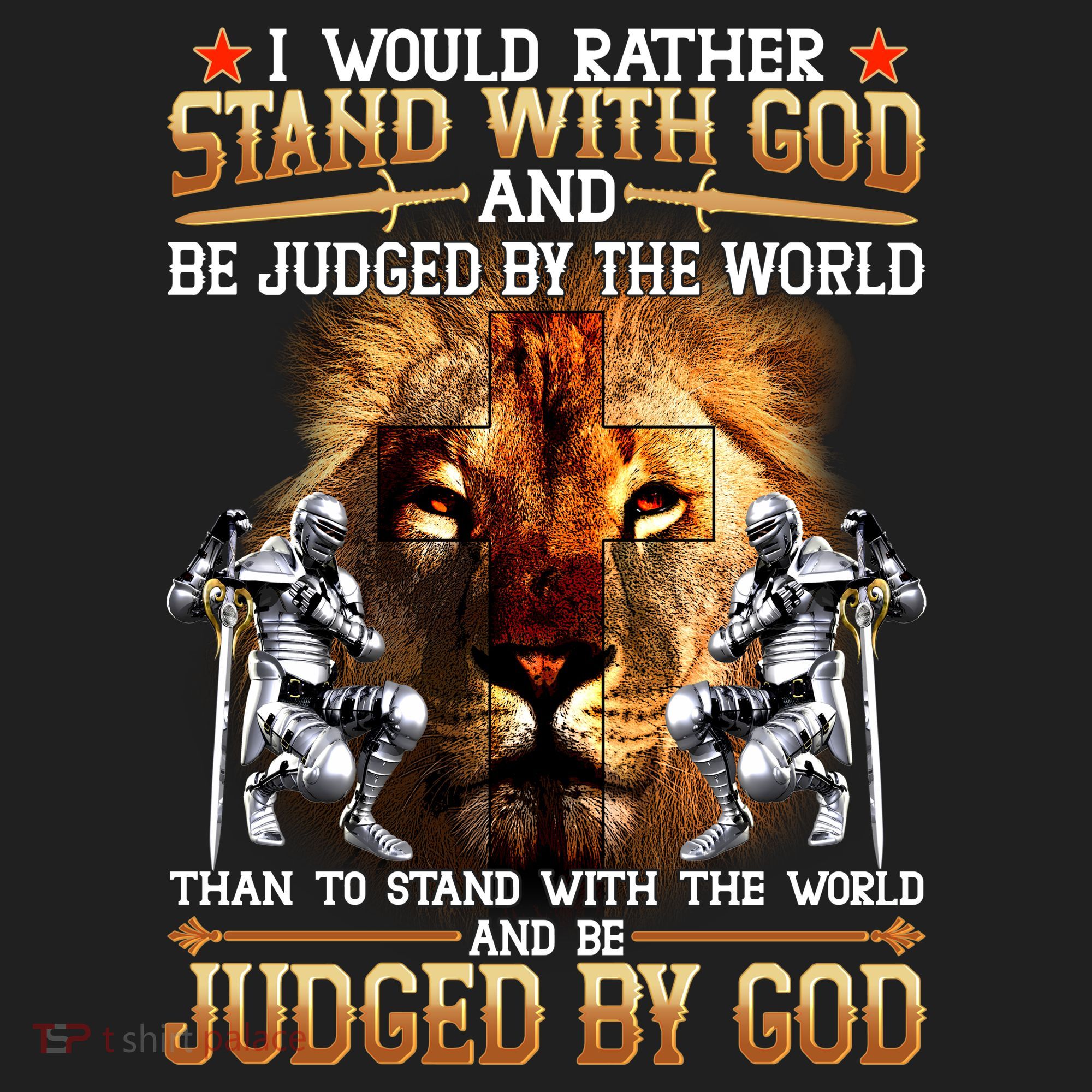I Would Rather Stand With God Golf Towel