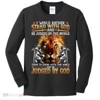 I Would Rather Stand With God Kids Long Sleeve Shirt thumb 0